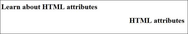 HTML attributes | Go4Expert